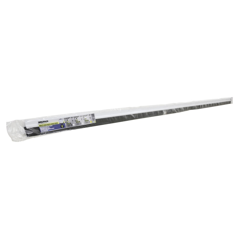 Burlete Para Puertas De Garaje Aluminio Blanco Con Goma 2,5 m, Perfil Bajo Cochera Cepillo De Puerta, Burlete Garaje al por Mayo