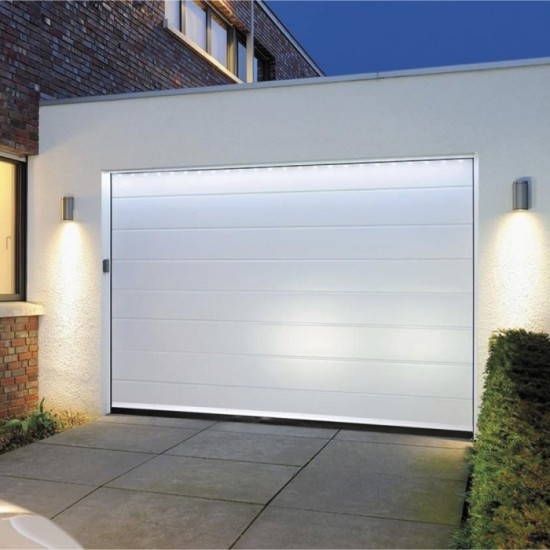 Burlete Para Puertas De Garaje Aluminio Blanco Con Goma 2,5 m, Perfil Bajo Cochera Cepillo De Puerta, Burlete Garaje al por Mayo