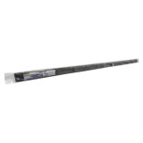 Burlete Reforzado Para Puertas De Garaje Aluminio Negro Con Goma 2,5 m, Perfil Bajo Cochera Cepillo De Puerta, Burlete Garaje al