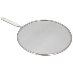 Tapa Anti Salpicaduras Ø 28 cm, Malla Acero Inoxidable, Con mango, Pantalla Antisalpicaduras,Tapa Sarten,Tapa ollas,Tapa aceite