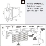 Recogedor Persiana Mini  6 Metros Embutir Cinta 14 mm, al por Mayor | Almacén de Ferretería