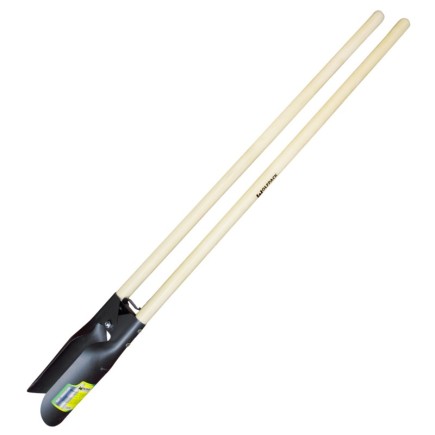 Cavahoyos Acero Forjado Con Mango Madera 146 cm, Plantador, Cava Hoyos,sembradora, Plantadora, Cava Poste, Siembra Bulbos,