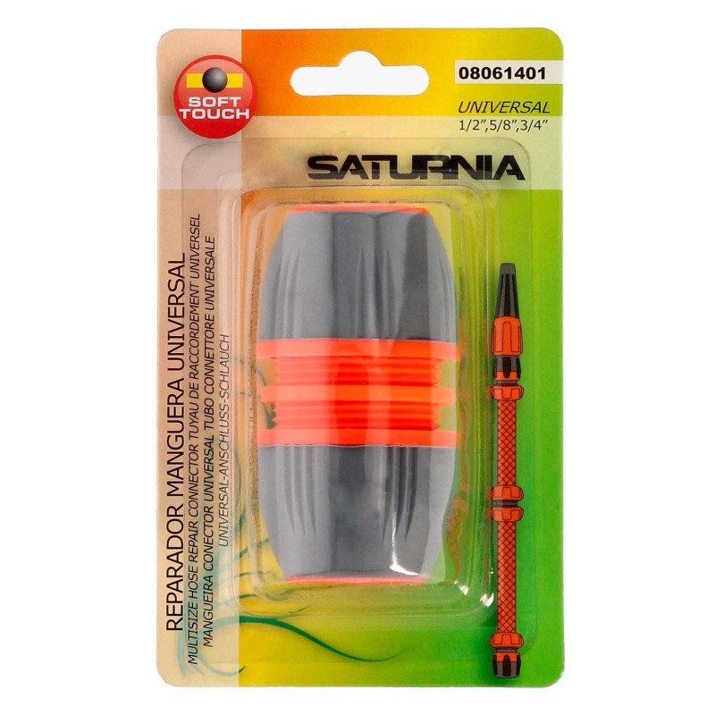 Reparador Universal Mangueras 1/2" 5/8" y 3/4", Facil de usar, Plastico Soft Touch,
