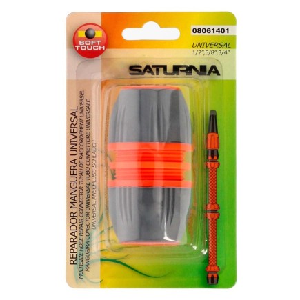 Reparador Universal Mangueras 1/2" 5/8" y 3/4", Facil de usar, Plastico Soft Touch,