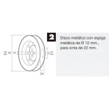Disco Persiana Metalico Espiga Metalica 150x60 Cinta 22 mm, al por Mayor | Almacén de Ferretería