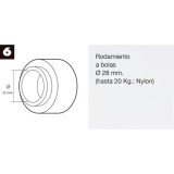 Rodamiento Persiana Ø 12-28mm (Nylon) al por Mayor | Almacén de Ferretería