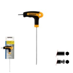 Llave Allen Con Bola Mango Bimaterial "Soft Touch" Forma T 2,5 mm, Acero Cromo Vanadio, Destornillador allen, llave hexagonal