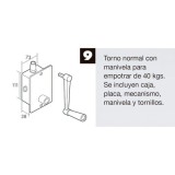 Torno Elevacion Persiana Empotrar Blanco al por Mayor | Almacén de Ferretería