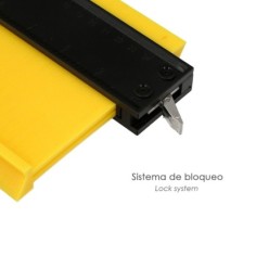 Medidor De Contornos 100x125 mm, Con Bloqueo, Medidor De Perfiles, Medidor Formas, Duplicador Perfiles, Preciso,Dureza Ajustable