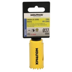 Corona Sierra Bimetal Ø 27 mm, Templado Termico, Base Reforzada, Corona Madera, Broca Agujeros Madera, Acero, Hierro, Plasticos