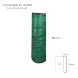 Malla Sombreo Rollo 1,0 x 10 Metros, Reduce Radiación, Protección Jardín y Terraza, Regula Temperatura, Color Verde Claro al por