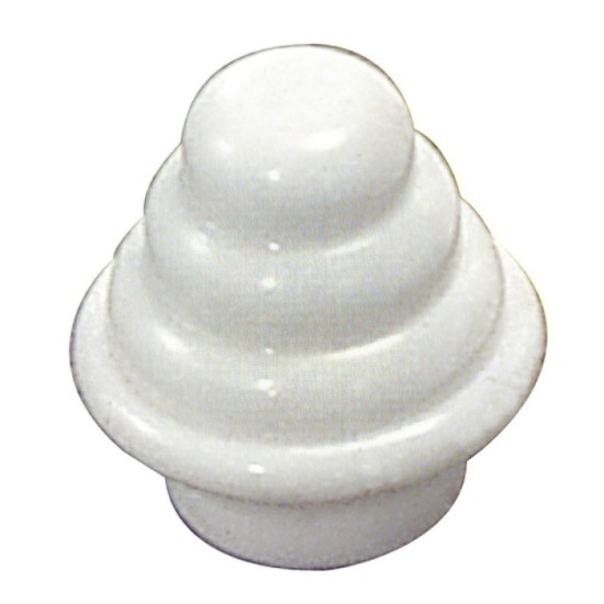 Terminal Barra Exterior Tubo 12 mm,Ø Blanco al por Mayor | Almacén de Ferretería