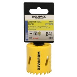 Corona Sierra Bimetal Ø 41 mm, Templado Termico, Base Reforzada, Corona Madera, Broca Agujeros Madera, Acero, Hierro, Plasticos