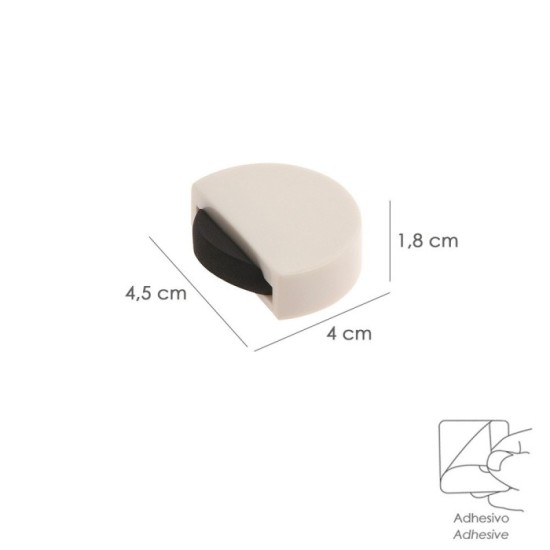Tope Puerta Adhesivo Silencioso Blanco al por Mayor | Almacén de Ferretería