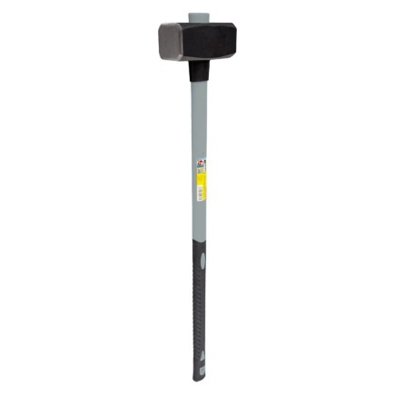Maza Con Mango Fibra Vidrio 4 Kg, Cabeza Forjada, Con Anillo Anti Vibración, Maza / Porro