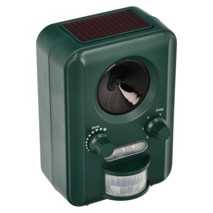 Ahuyentador Ultrasonidos Animales Funcionamiento Solar / Usb, Ahuyenta Roedores, Ratones, Gatos, Perros, Aves, Pajaros, Etc