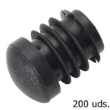 Contera Plastico Redonda Interior Negra Para Tubo Exterior Ø 22 mm, Bolsa 200 Unidades al por Mayor | Almacén de Ferretería