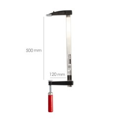 Sargento / Torniquete Mango Madera  500x 120 mm, Clips Para Madera, Sargento Carpinteria, Abrazaderas Carpinteria, Prensa Madera