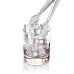 Pinzas Para Hielo de Acero Inoxidable Con Muelle de Apertura Automatica, Longitud 19 cm,