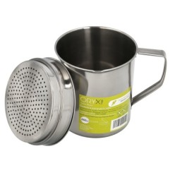 Grasera Acero Inoxidable Para Pescado Aceitera Aceite Usado 1,0 L, Con Colador y Tapa, Recipiente Reciclaje Aceite Usado Pescado
