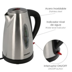 Hervidor De Agua 1,7 Litros, 2200 W,