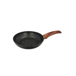 Sarten Aluminio Forjado Antiadherente Ø 20 x 4,5 cm, Mango Engomado / 5 capas / Acabado Piedra / Apta Para Todo Tipo de Cocinas