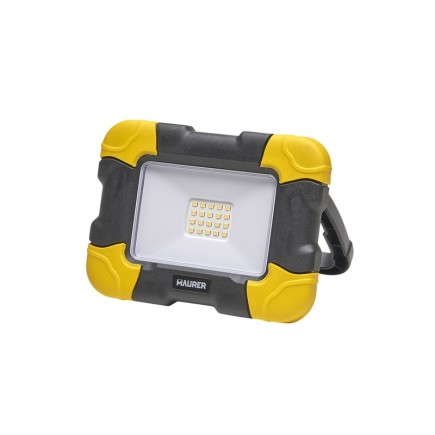 Foco Led Plano Recargable  10 Watt, 800 Lumenes Luz blanca 4000ºK Protección IP44, Portatil Proyector Led Obras