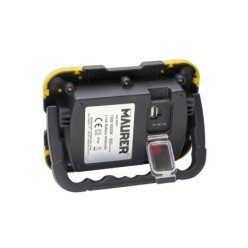 Foco Led Plano Recargable  10 Watt, 800 Lumenes Luz blanca 4000ºK Protección IP44, Portatil Proyector Led Obras