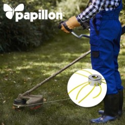 Hilo Nylon Desbrozadoras Cuadrado Dentado Profesional Ø 3,0 mm, Rollo 12 metros, Hilo Nylon Corte Desbrozadores Hierba,