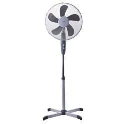 Ventilador Pie Ø 40 x 135 cm, 45 W, Oscilación Automatica, Altura Regulable, Cabezal Inclinable, Base Estable 60x60 cm,