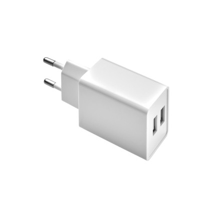 Cargador USB Dos Tomas 2,1 Amperios, 5 V, Adaptador Enchufe USB Cargador USB de Pared, Android, Iphone, Smartphones, Tablets,