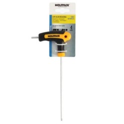 Llave Allen Con Bola Mango Bimaterial "Soft Touch" Forma T 4,0 mm, Acero Cromo Vanadio, Destornillador allen, llave hexagonal