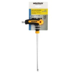 Llave Allen Con Bola Mango Bimaterial "Soft Touch" Forma T 10,0 mm, Acero Cromo Vanadio, Destornillador allen, llave hexagonal