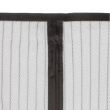 Cortina Mosquitera Para Puertas Con Cierre Central Magnetico Automatico 120 x 240 (Alt,) cm, Color Negro, al por Mayor | Almacén