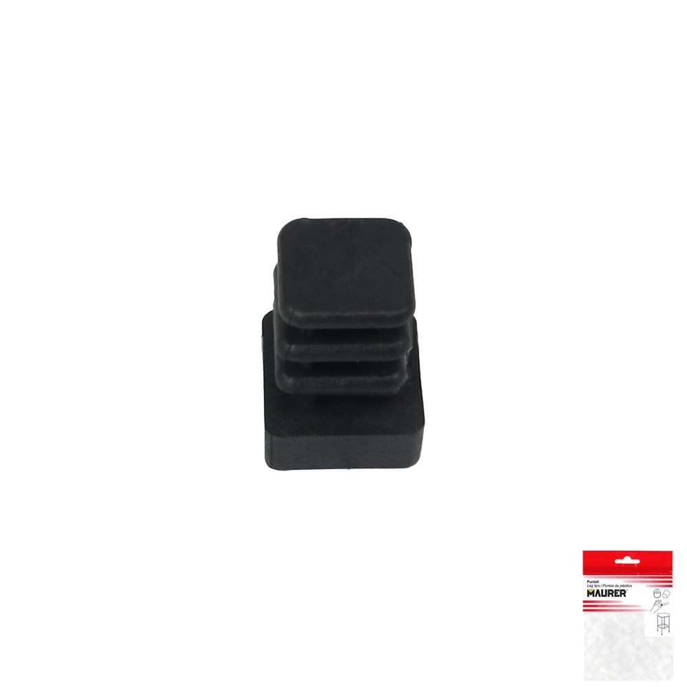 Contera Cuadrada Interior Negra 12x12 mm, Blister 4 piezas, al por Mayor | Almacén de Ferretería