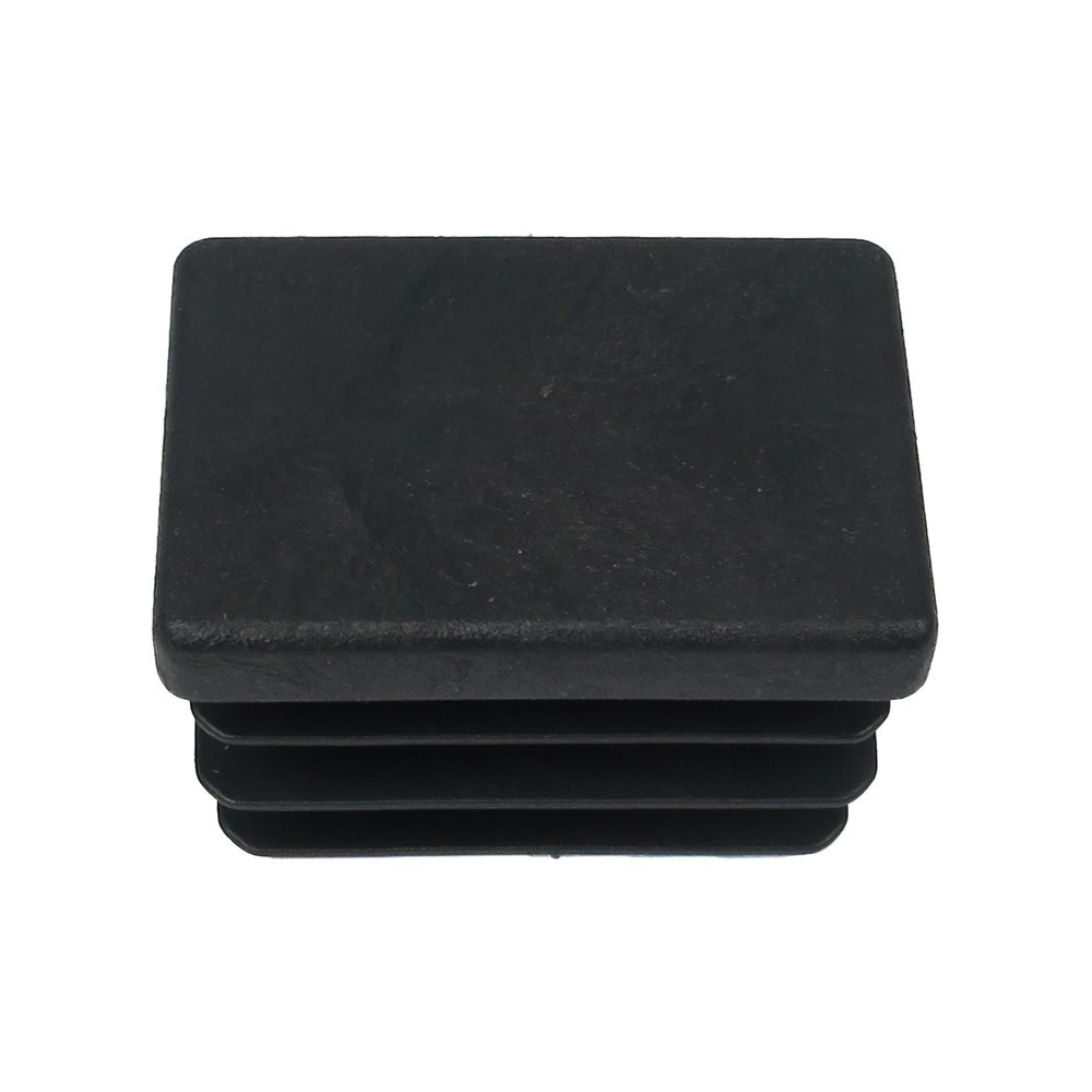 Contera Rectangular Negra 25x35mm, Blister 4 piezas, al por Mayor | Almacén de Ferretería