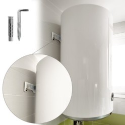 Kit Sanitario Alcayata Con Taco Ø 12 x 60 mm, Fijación Calentadores / Termos De Agua