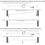 Barra Visillo Extensible 60/105 cm, con Muelle Presion, Soportes y Ventosas (2 Piezas) al por Mayor | Almacén de Ferretería