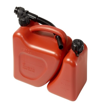 Bidon Gasolina Doble, Capacidad 5 + 2 Litros Homologado "UN" Con Canula