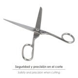 Tijera Modista 8,0" / 205 mm, tijera De Costura Multifunción Acero Inoxidable Ideal Para Cortar Todo Tipo De Telas, Manualidades