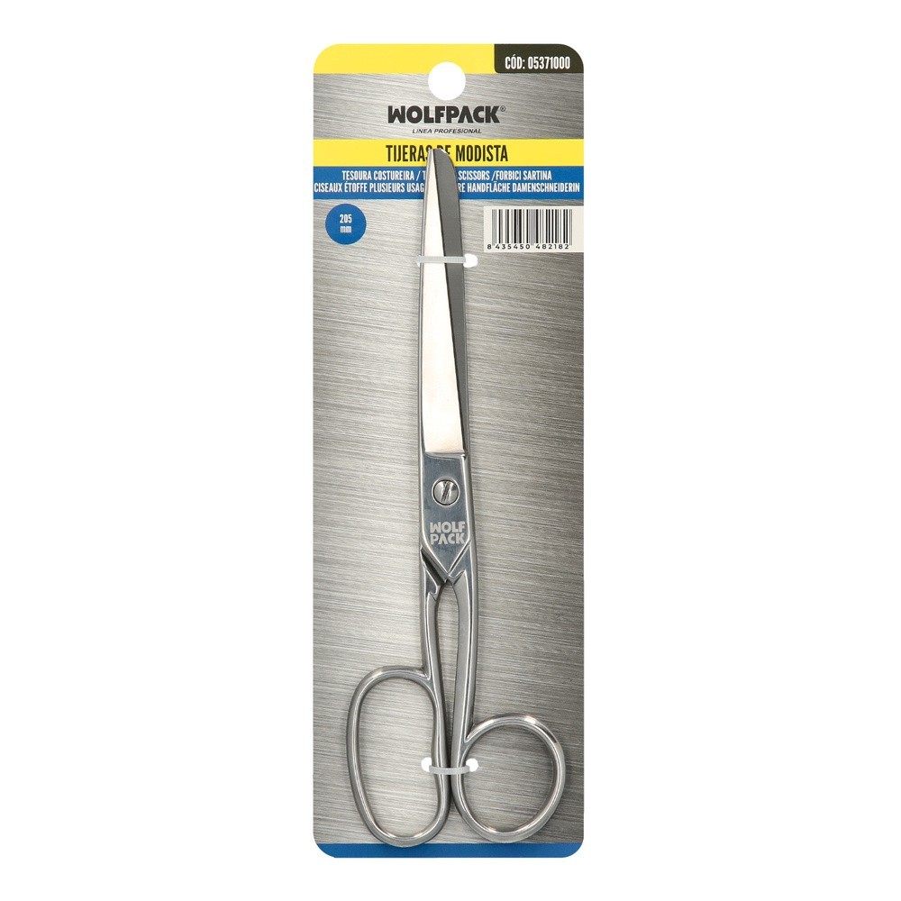 Tijera Modista 8,0" / 205 mm, tijera De Costura Multifunción Acero Inoxidable Ideal Para Cortar Todo Tipo De Telas, Manualidades