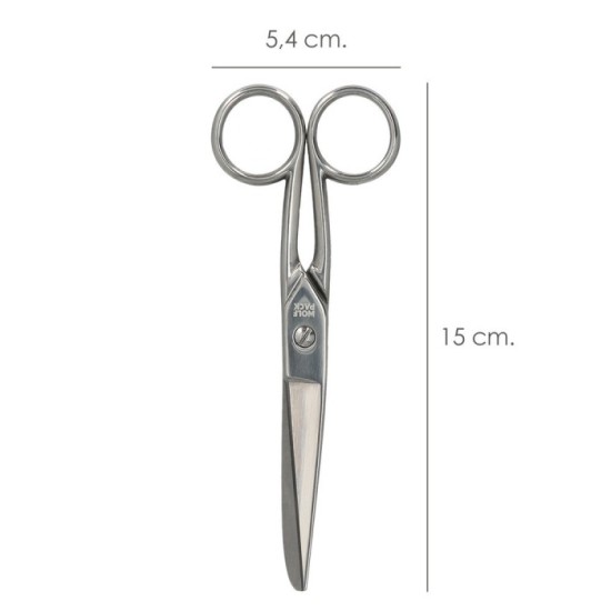 Tijera Costura 6,0" / 150 mm, Tijera De Costura Multifunción Acero Inoxidable Ideal Para Cortar Todo Tipo De Telas, Manualidades
