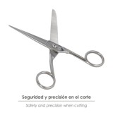 Tijera Costura 6,0" / 150 mm, Tijera De Costura Multifunción Acero Inoxidable Ideal Para Cortar Todo Tipo De Telas, Manualidades