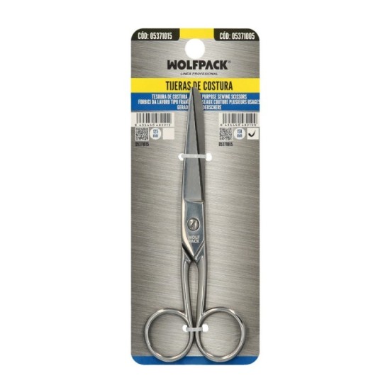 Tijera Costura 6,0" / 150 mm, Tijera De Costura Multifunción Acero Inoxidable Ideal Para Cortar Todo Tipo De Telas, Manualidades