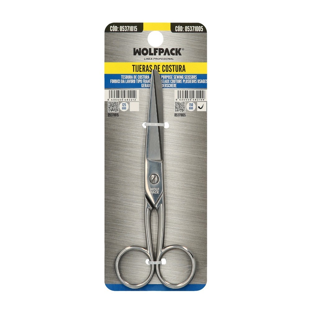 Tijera Costura 6,0" / 150 mm, Tijera De Costura Multifunción Acero Inoxidable Ideal Para Cortar Todo Tipo De Telas, Manualidades
