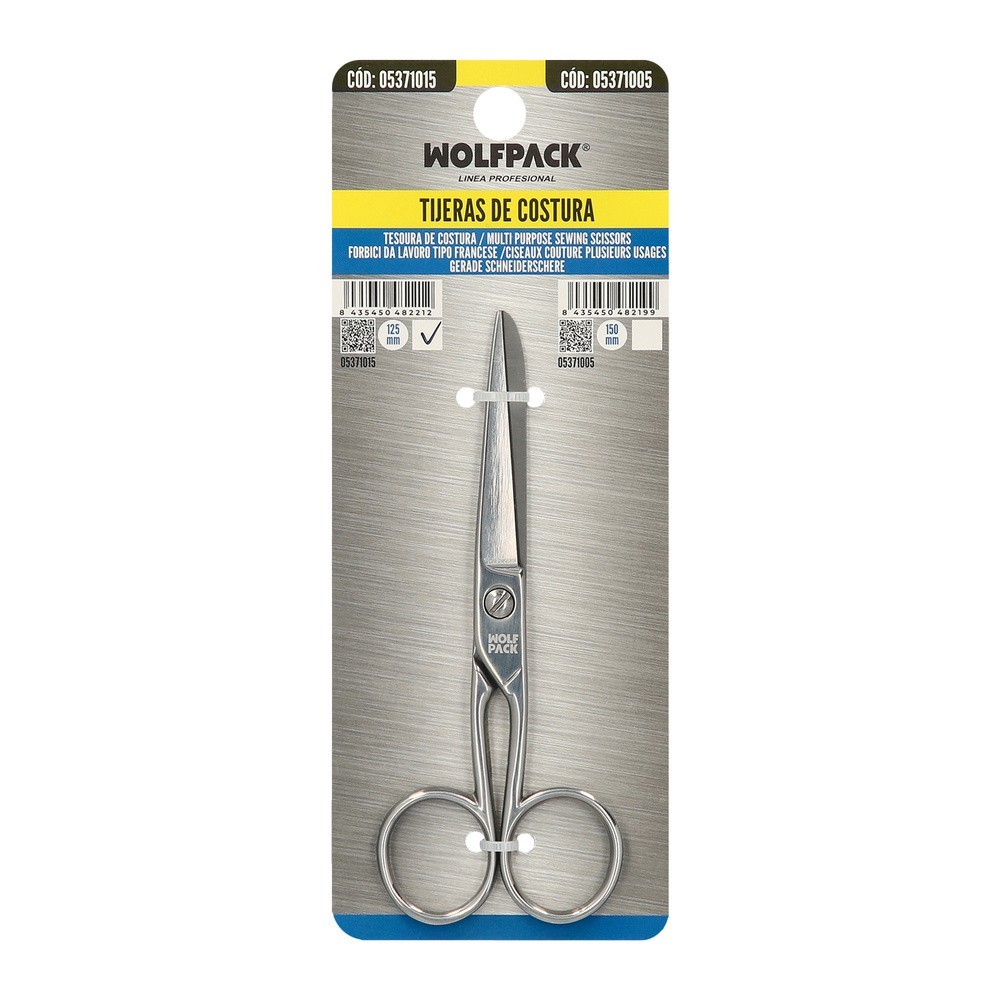 Tijera Costura 5,0" / 125 mm, tijera De Costura Multifunción Acero Inoxidable Ideal Para Cortar Todo Tipo De Telas, Manualidades