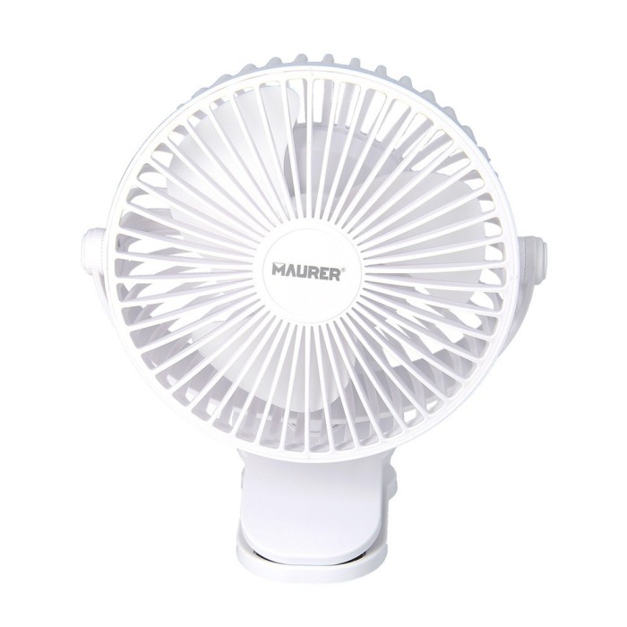 Ventilador Con Clip Sobremesa Ø 15 cm, Recargable al por Mayor | Almacén de Ferretería