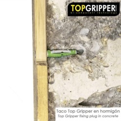 Blister Tacos Topgripper Bimaterial Con Tornillos Ø 5 mm, 50 Piezas Taco Anclaje Universal, Taco Hormigon, Taco Pladur,