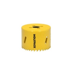 Corona Sierra Bimetal Ø 65 mm, Templado Termico, Base Reforzada, Corona Madera, Broca Agujeros Madera, Acero, Hierro, Plasticos