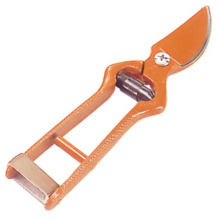 Tijeras Vendimiar Forjada Curva  1 Mano 18 cm,